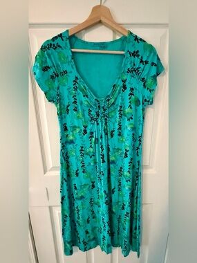 Fresh Produce Teal Floral Dress